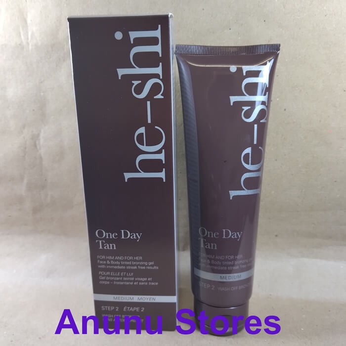 He-Shi One Day Tan Face & Body Medium Wash Off Bronzer 150ml